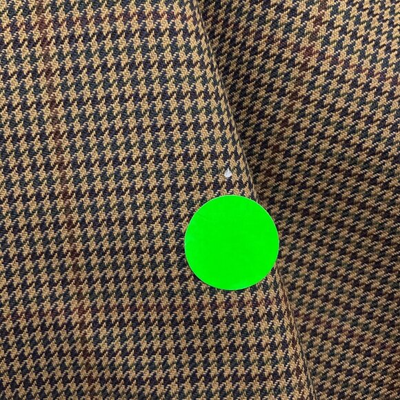 Austin Reed Blazer Men 52R Tan Green Houndstooth Wool Classic Career‎ Dillards - Picture 4 of 15
